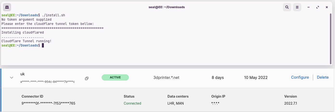 Ubiquiti Cloudflared